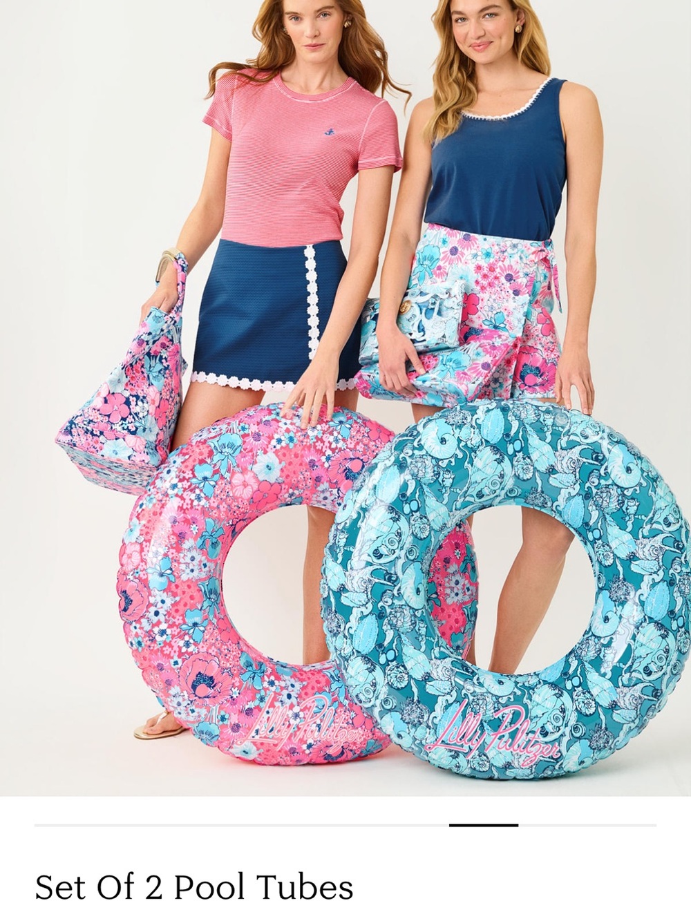 Lilly Pulitzer Set of Two Pool Tubes